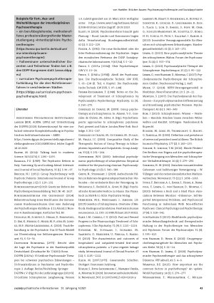 Vorschauseite 6: 38 sozialpsychiatrische informationen 51. Jahrgang 1/2021 Brücken bauen: Psychosenpsychotherapie und Sozialpsychiatrie. Die Notwendigkeit, psychotherapeutische Leistungen für Mens…