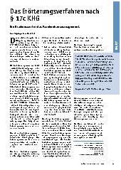 Vorschauseite 1: Das Erörterungsverfahren nach § 17c KHG. Ein Gradmesser für das Krankenhausmanagement.