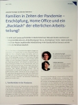 Vorschauseite 1: Familien in Zeiten der Pandemie - Erschöpfung, Homeoffice und ein „Backlash“ der elterlichen Arbeitsteilung?