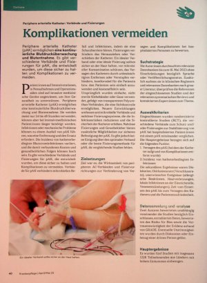 Vorschauseite 1: Komplikationen vermeiden
