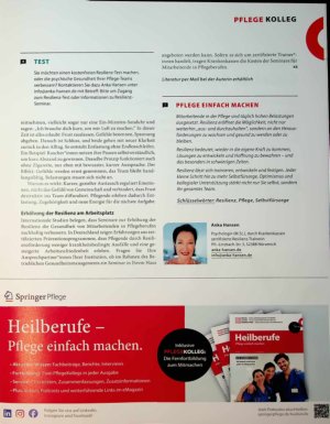 Vorschauseite 3: Pflege braucht Resilienz