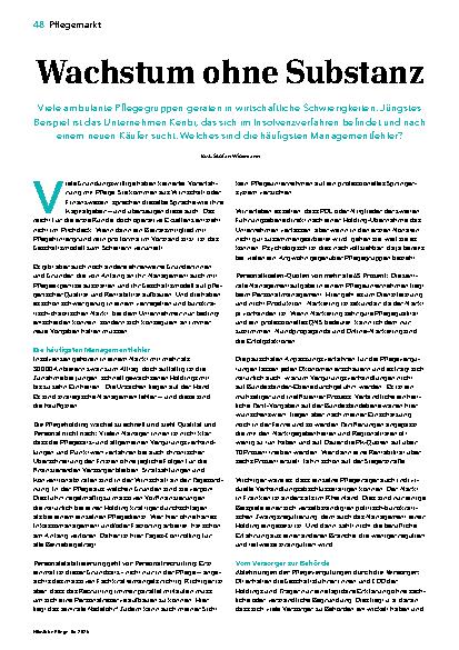 Vorschauseite 1: Wachstum ohne Substanz