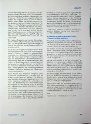 Vorschauseite 3: Sachverständige begrüßen Pflegefachassistenzausbildung
