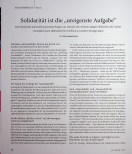 Vorschauseite 1: Solidarität ist die „ureigenste Aufgabe“.