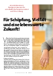 Vorschauseite 1: Für Schöpfung, Vielfalt und eine lebenswerte Zukunft!