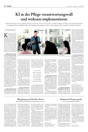 Vorschauseite 1: KI in der Pflege verantwortungsvoll und wirksam implementieren