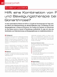 Vorschauseite 1: Hilft eine Kombination von Patientenaufklärung und Bewegungstherapie bei Patienten mit Gonarthrose?