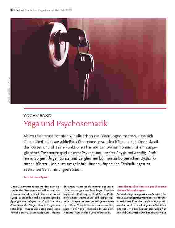 Vorschauseite 1: Yoga und Psychosomatik