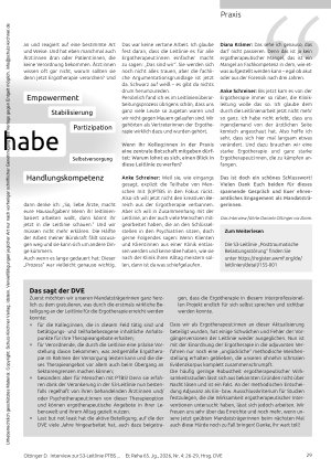 Vorschauseite 4: „Betätigung ist unser Feld. Und Ergotherapie ist immer ein Kompetenzgewinn“