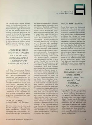 Vorschauseite 2: Telemedizin Inseln und Fragmente