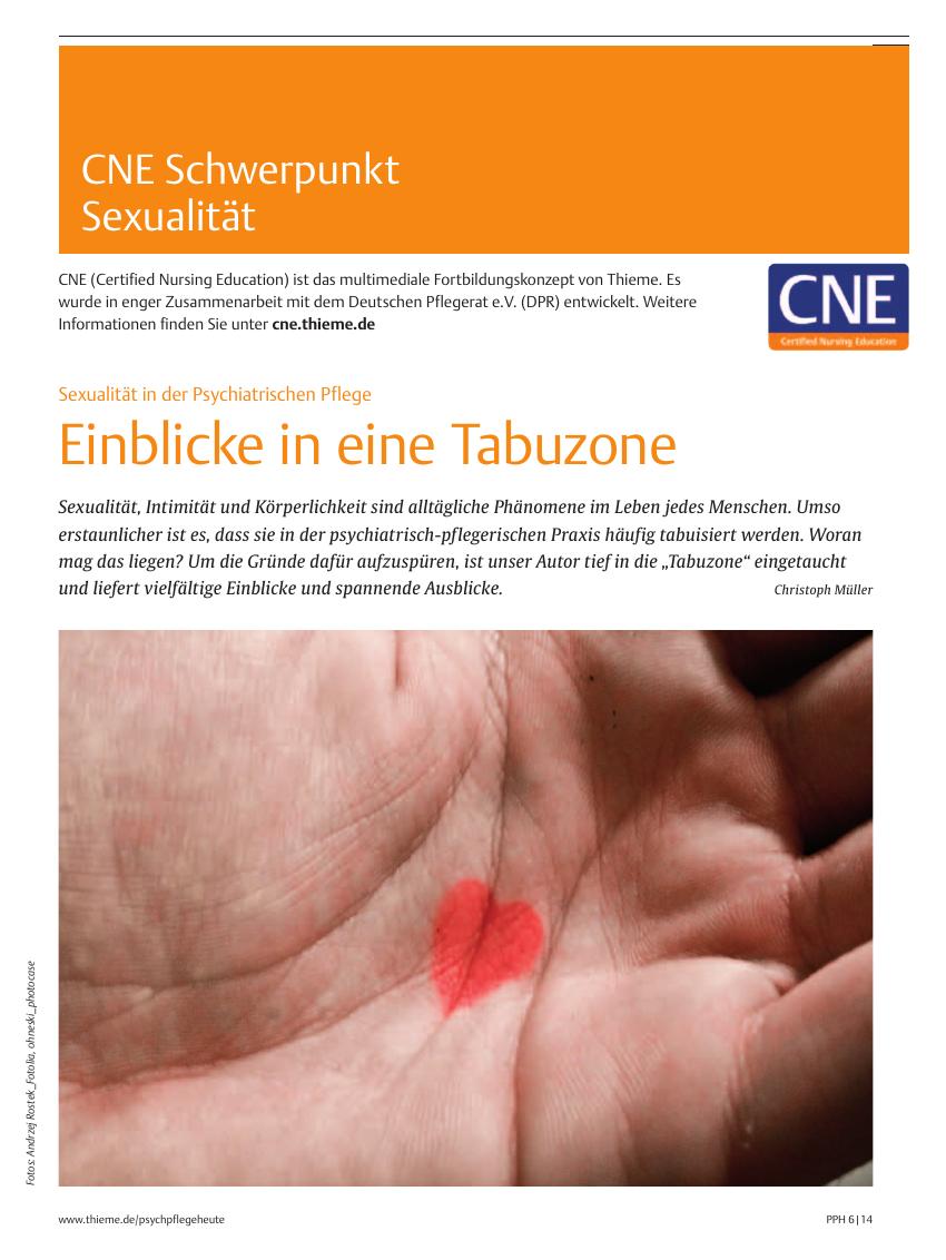 Vorschauseite 1: Einblicke in eine Tabuzone