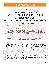 Vorschauseite 2: ". .. Der Gang durch die Institutionen kann doch nicht die Lösung sein! "