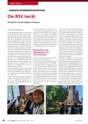 Vorschauseite 1: Die BSV berät