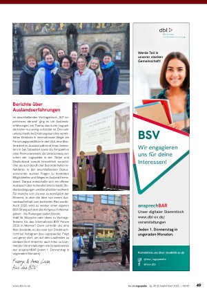 Vorschauseite 2: Die BSV berät