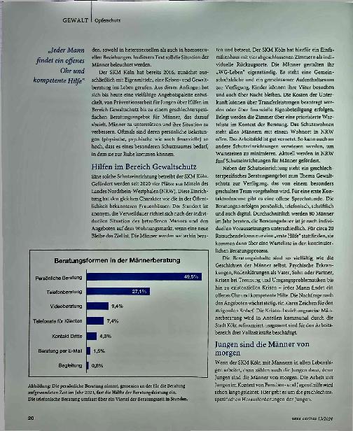 Vorschauseite 2: Auch Männer brauchen Schutz vor häuslicher Gewalt.
