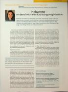 Vorschauseite 1: Hebamme - ein Beruf mit vielen Entfaltungsmöglichkeiten