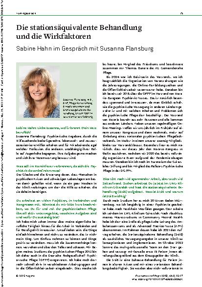 Vorschauseite 1: Die stationsäquivalente Behandlung und die Wirkfaktoren