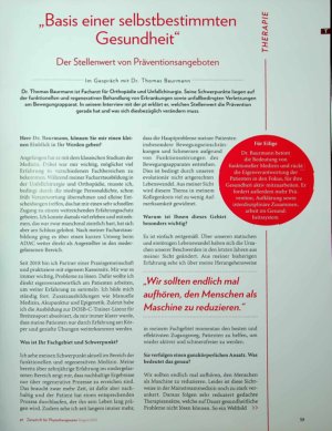 Vorschauseite 2: „Basis einer selbstbestimmten Gesundheit“ Der Stellenwert von Präventionsangeboten