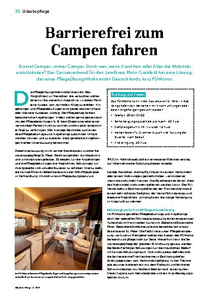 Vorschauseite 1: Barrierefrei zum Campen fahren