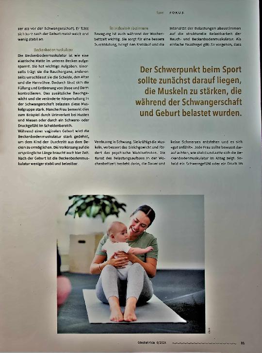 Vorschauseite 2: Sportliche Rückkehr nach der Schwangerschaft