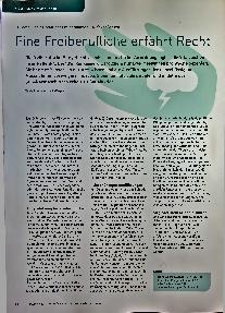 Vorschauseite 1: Eine Freiberuflerin erfährt Recht.