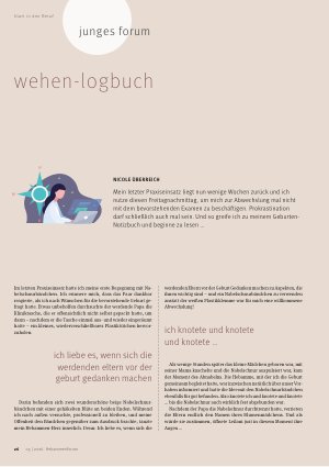 Vorschauseite 1: Wehen-Logbuch