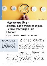 Vorschauseite 1: Pflegecontrolling - aktuelle Rahmenbedingungen, Herausforderungen und Chancen