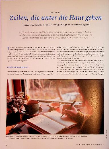 Vorschauseite 1: Zeilen, die unter die Haut gehen Tagebuchschreiben in der Sterbebegleitung und Trauerbewältigung