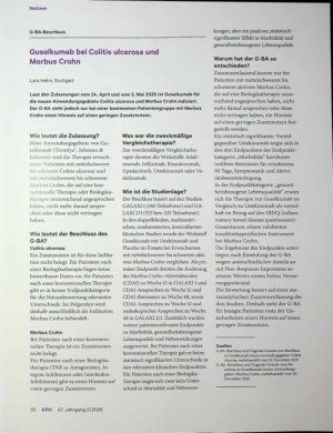 Vorschauseite 1: Guselkumab bei Colitis ulcerosa und Morbus Crohn