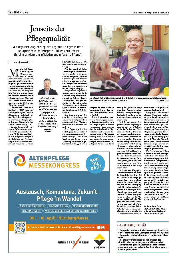 Vorschauseite 1: Jenseits der Pflegequalität