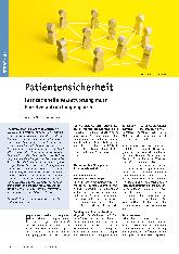 Vorschauseite 1: Patientensicherheit: Institutionelle Verantwortung muss Einzelverantwortung ergänzen.