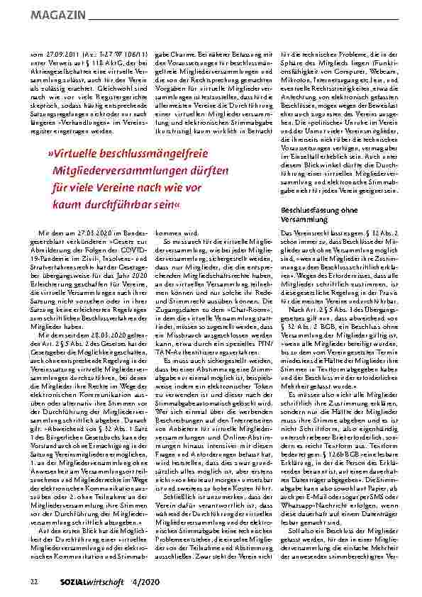 Vorschauseite 2: Niedrigere Hürden