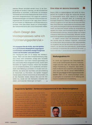 Vorschauseite 2: Innovative Umsetzung der MateriovigiLance