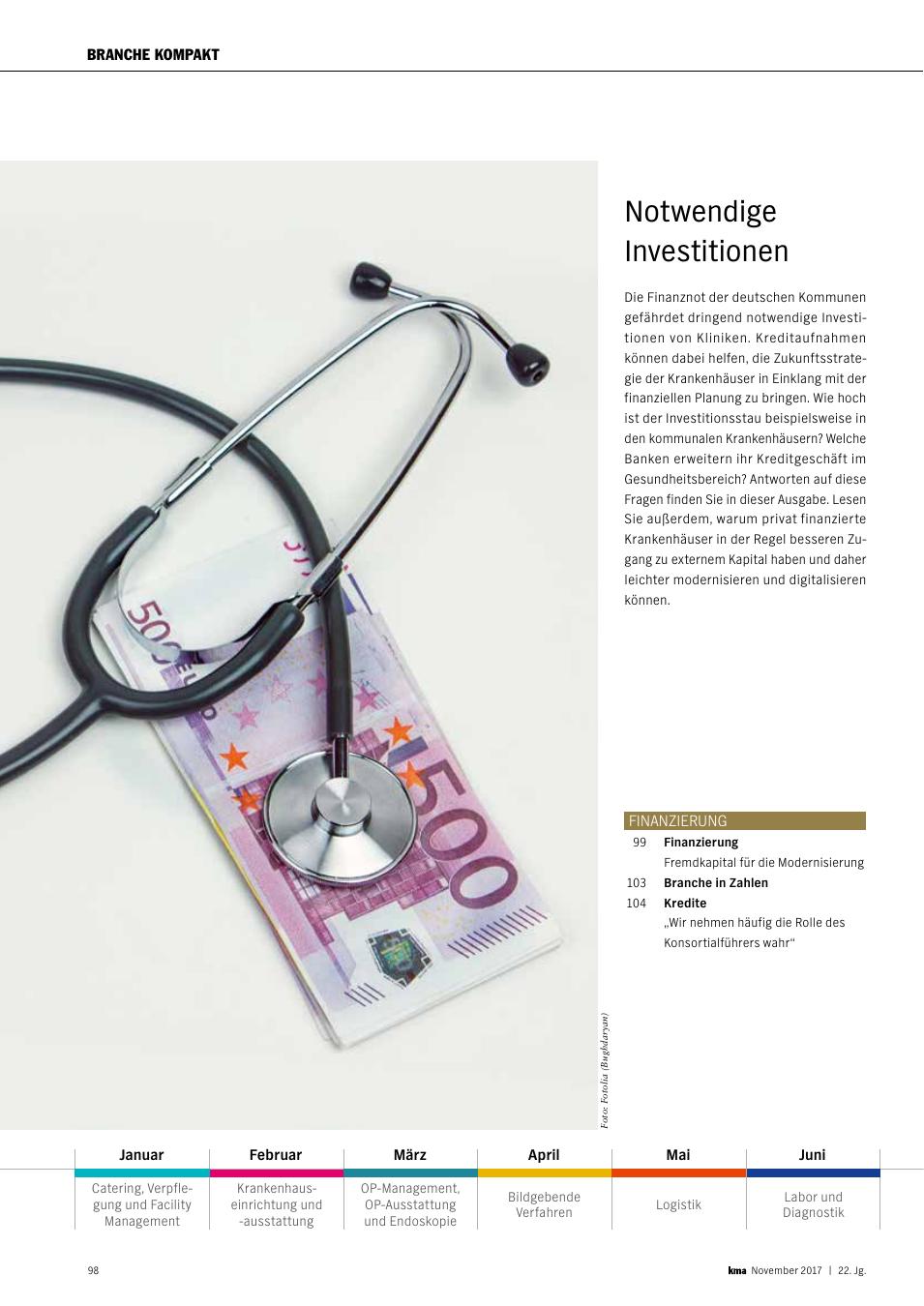Vorschauseite 1: Notwendige Investitionen