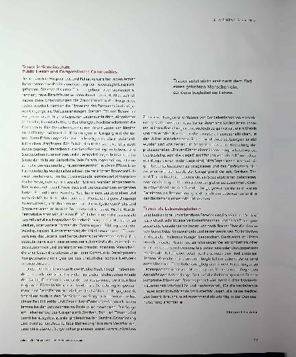 Vorschauseite 2: Trost ist eine kollektive Verantwortung. Blicke in die Zukunft politischer und kultureller Trauer.