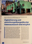 Vorschauseite 1: Digitalisierung und einrichtungsübergreifender Datenaustausch sind möglich.