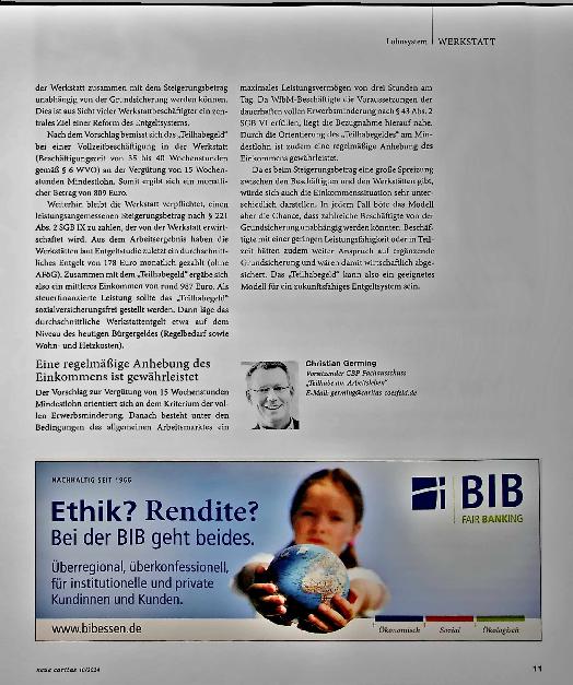 Vorschauseite 3: Mehr Geld, mehr Teilhabe: Reformvorschläge für Menschen mit Behinderung