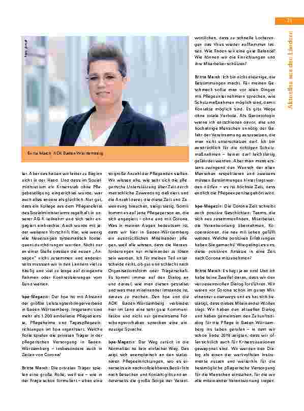 Vorschauseite 2: Es hat sich gezeigt, dass im Vertrauen und in Transparenz miteinander nahezu alles möglich wird.