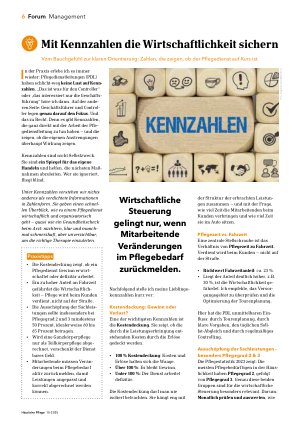 Vorschauseite 1: Mit Kennzahlen die Wirtschatlichkeit sichern
