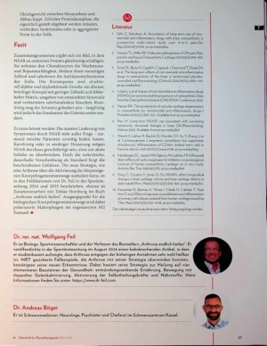 Vorschauseite 4: Schmerzfrei um jeden Preis? Langfristiger Knorpelschaden durch NSAR