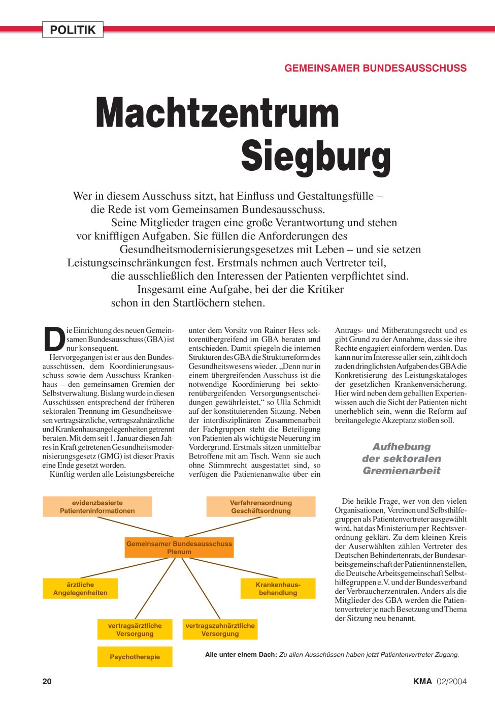 Vorschauseite 1: Machtzentrum Siegburg