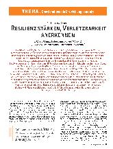 Vorschauseite 1: Resilienz stärken, Verletzbarkeit anerkennen
