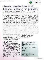 Vorschauseite 1: Ressourcen für Umund Neubauplanung in Spitälern