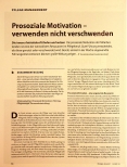 Vorschauseite 1: Prosoziale Motivation - verwenden, nicht verschwenden.