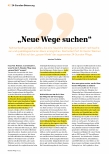 Vorschauseite 1: "Neue Wege suchen"