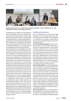 Vorschauseite 2: „Digital Humanities und Informationswissenschaft: Zwischen Disziplinarität und Interdisziplinarität“