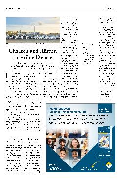 Vorschauseite 1: Chancen und Hürden für grüne Dienste