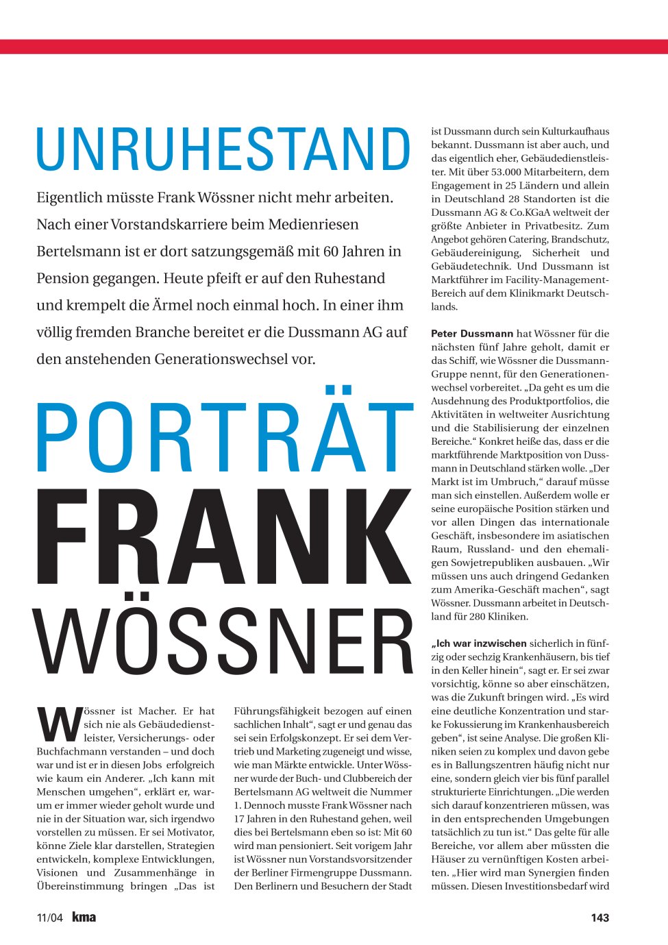 Vorschauseite 1: Unruhestand