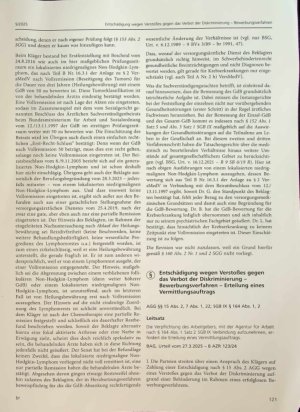 Vorschauseite 4: Aus der Rechtsprechung Absenkung des Grades der Behinderung - Non-Hodgkin-Lymphom - Vollremission eines Tumors