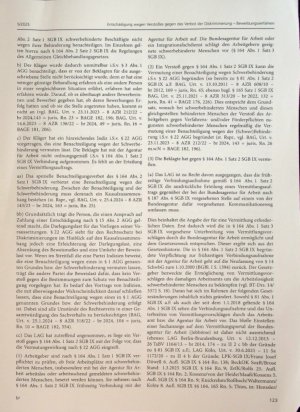 Vorschauseite 6: Aus der Rechtsprechung Absenkung des Grades der Behinderung - Non-Hodgkin-Lymphom - Vollremission eines Tumors